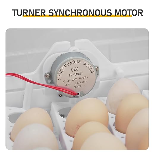 Incubator for Chicken Eggs, 112 Egg Automatic Incubator with Auto-Turning & Digital Control, Transparent Poultry Hatcher for Duck Quail Goose Parrot, Energy-Saving Incubator with Temperature Control