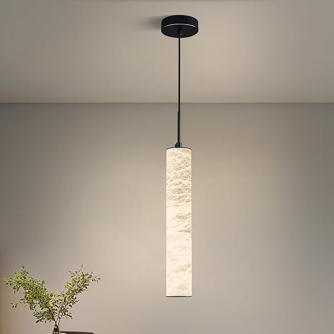 LMQNINE Natural Alabaster Pendant Lights