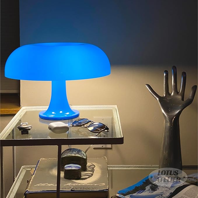 Lotus Atelier Blue Mushroom Lamp