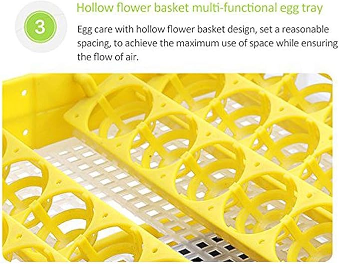 Egg Incubator, Incubators for Hatching Eggs Automatic Turning Digital Temperature Control Poultry 48 Eggs for Chickens Ducks Birds