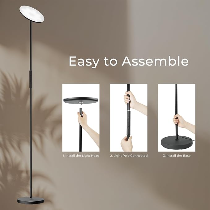 Smart Floor Lamp, 2800LM RGBWW Standing Lamps