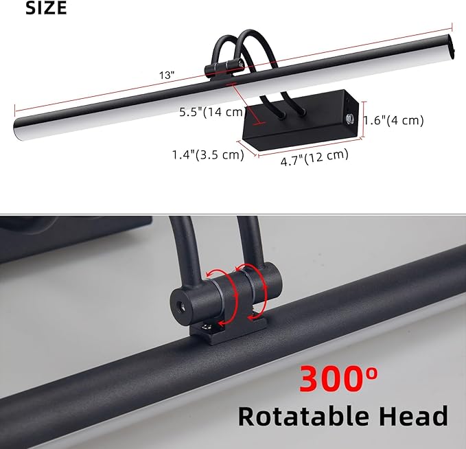 Picture Light, Picture Lights for Wall Cordless, Battery Wall Lights for