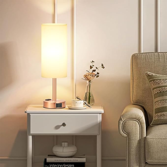 Fenmzee Bronze Nightstand Bedroom Lamp