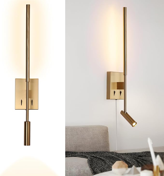 Modern Plug in Wall Sconce Indoor Ambient Lighting