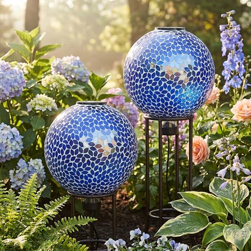 Sunnydaze Solar Gazing Ball for Garden