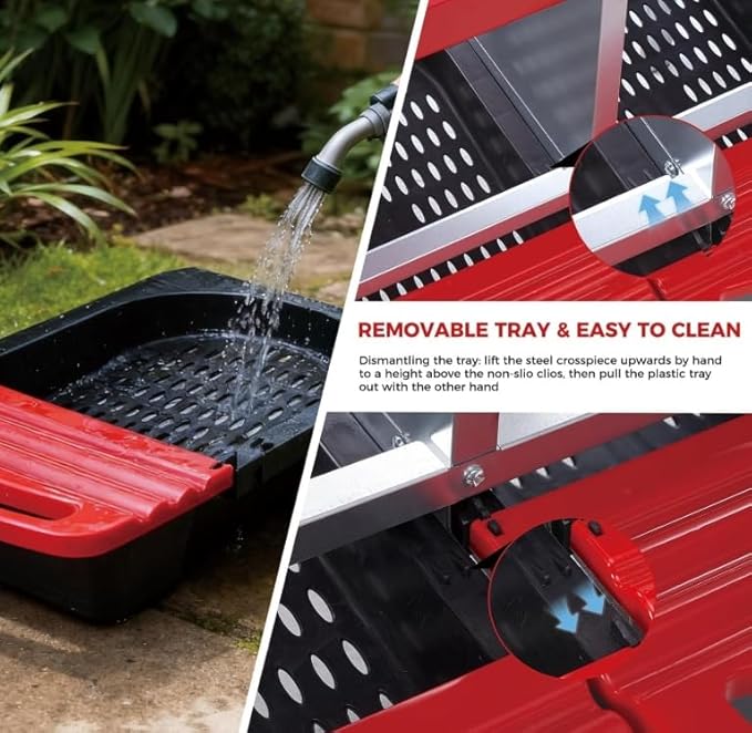 3-Hole Rollaway Chicken Nesting Box with Removable Galvanized Steel Tray & Perch - Easy-Clean Wall Mount or Freestanding Design for Hens, Ducks & Poultry, Includes Lid to Protect Eggs