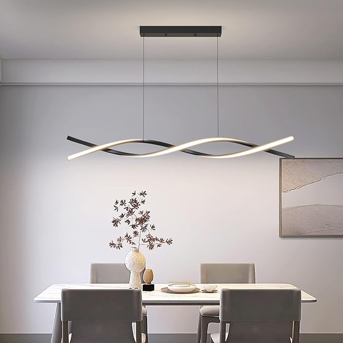 Modern Ceiling Chandelier Light, Acrylic Anti Flicker Pendant Lamp