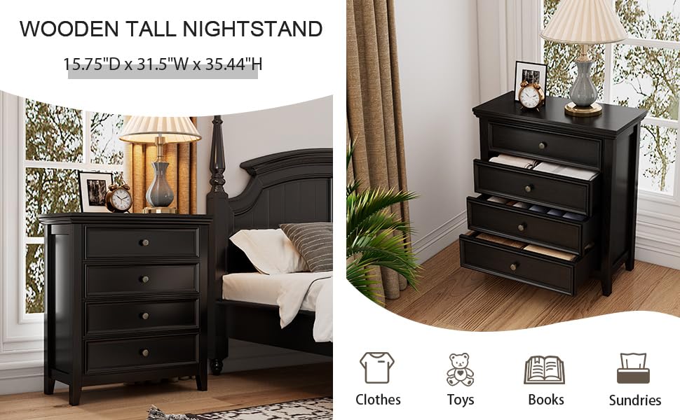 Black Dresser for Bedroom
