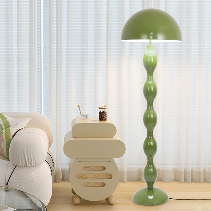 Floor Lamp Creative Green Mushroom Lamp, Standing Lamp