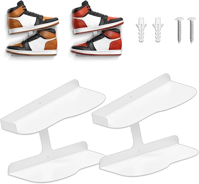 2 Pcs Floating Shoe Display Shelves