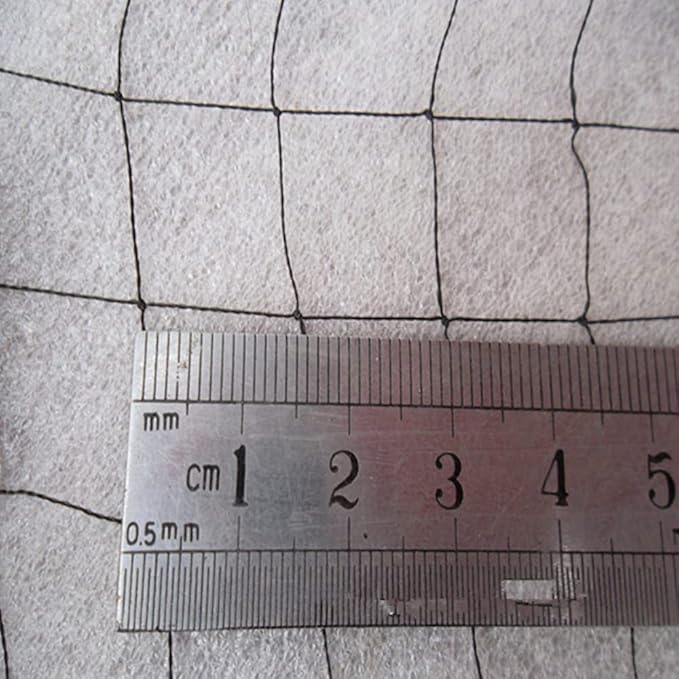 Mist Net Deep Pockets Nylon 110/2D 15mm Mesh Size Bird Netting,Invisible Net,Anti Wind System,Airport Bird Prevention (10x50 ft)