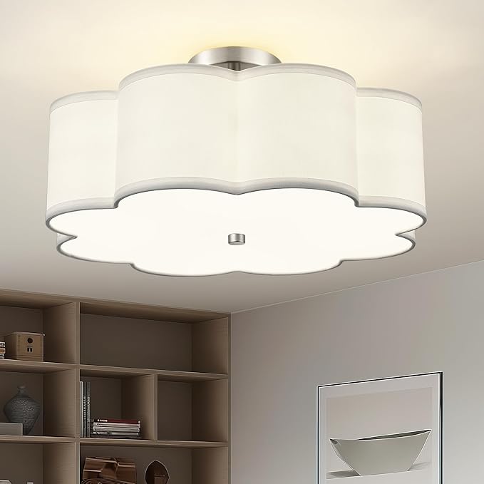 Semi Flush Mount Ceiling Lights, 4-Light 18" Ceiling Light Fixtures
