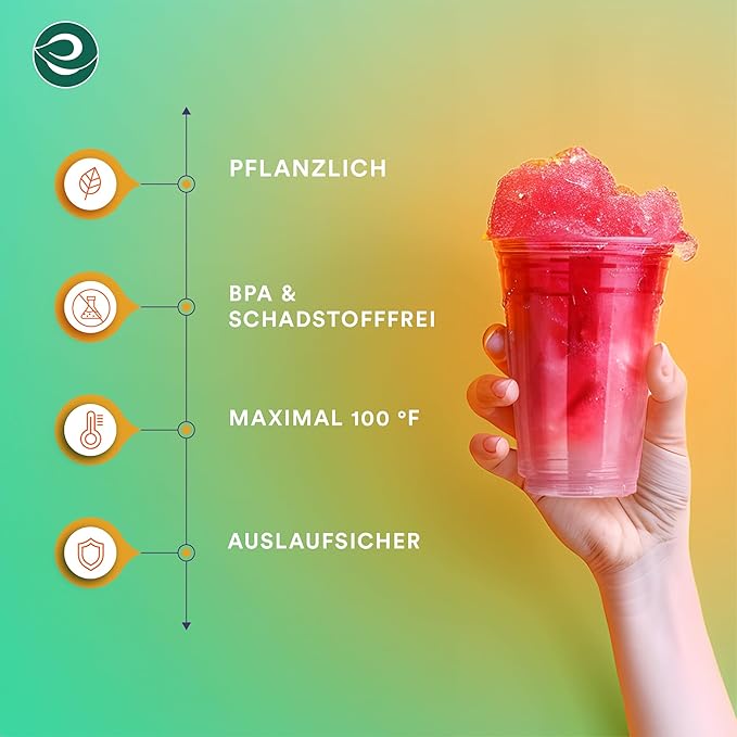ECO SOUL 100% Clear Compostable Party Cups | (1000 Count, 12 oz) | Disposable | Biodegradable | Plant Based Eco-friendly Alternative to Paper & Plastic Cups | For Weddings & Gatherings