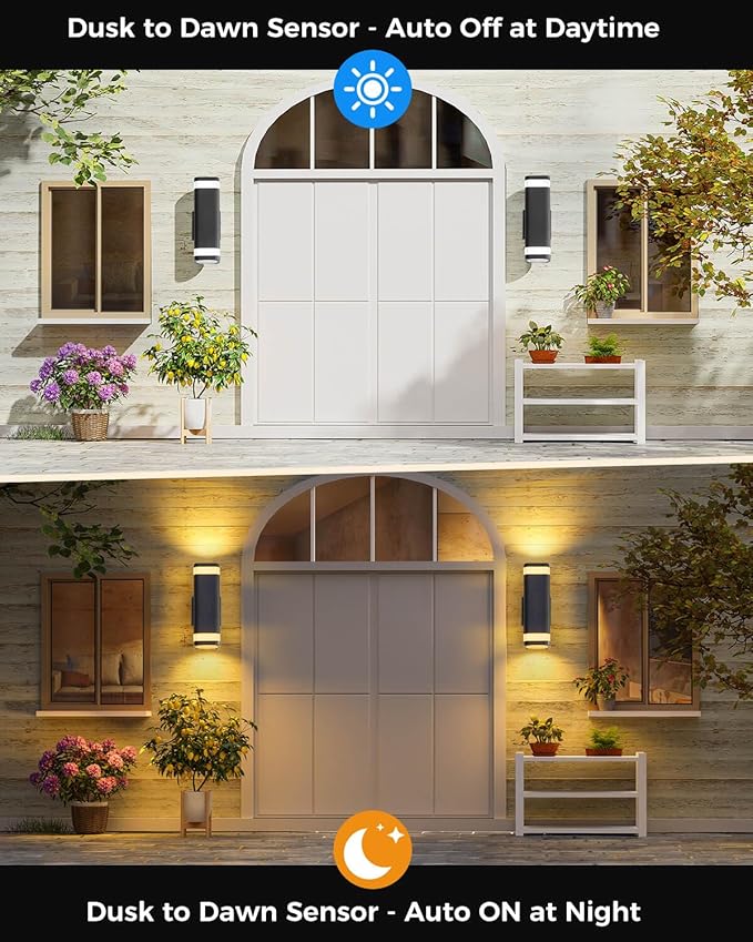 SHIMR Dusk to Dawn Outdoor Wall Light