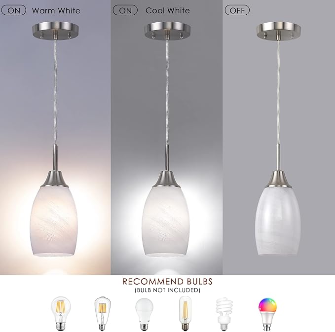 Mini Glass Pendant Light 1-Light