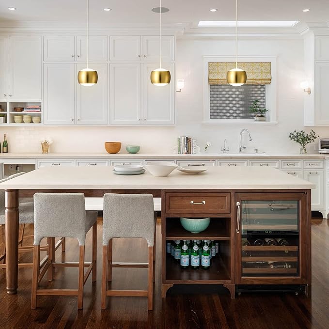 Modern LED Dimmable Pendant Light fixtures, Mini Island Pendant Lighting