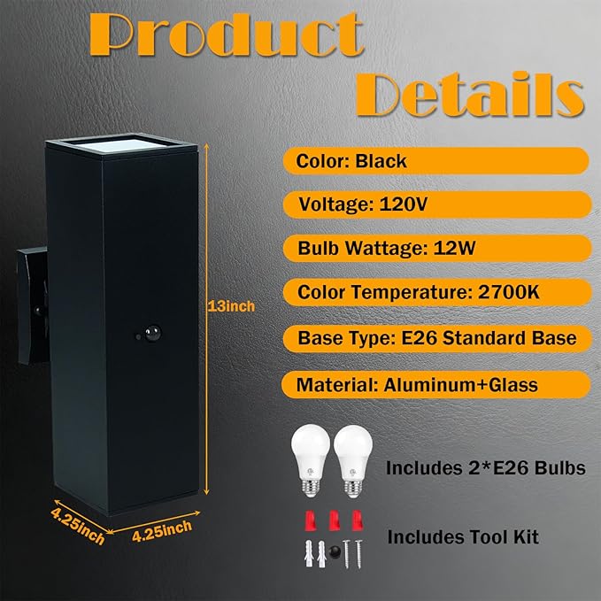 Motion Sensor Outdoor Wall Light