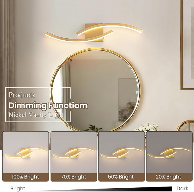 23.62 inch Vanity Light for Bathroom Lighting Fixtures Over Mirror Dimmable