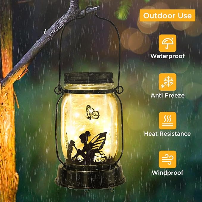 kyoryuger Dog Solar Lanterns, Dog Gifts for Women Mom Grandma, Christmas Dog Mom Gifts, Unique Birthday Gifts for Dog Lovers, Garden Decoration Outside for Yard, Patio,Backyard,Porch