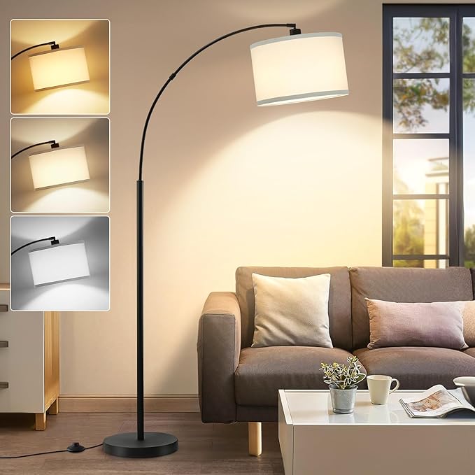 Luvkczc 71" Arc Floor Lamp for Living Room