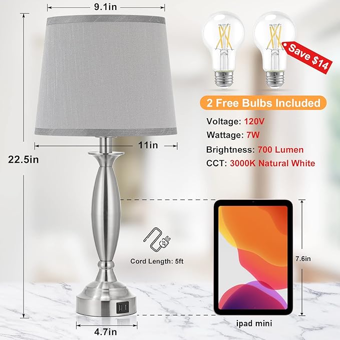 Seealle Lamps for Bedrooms