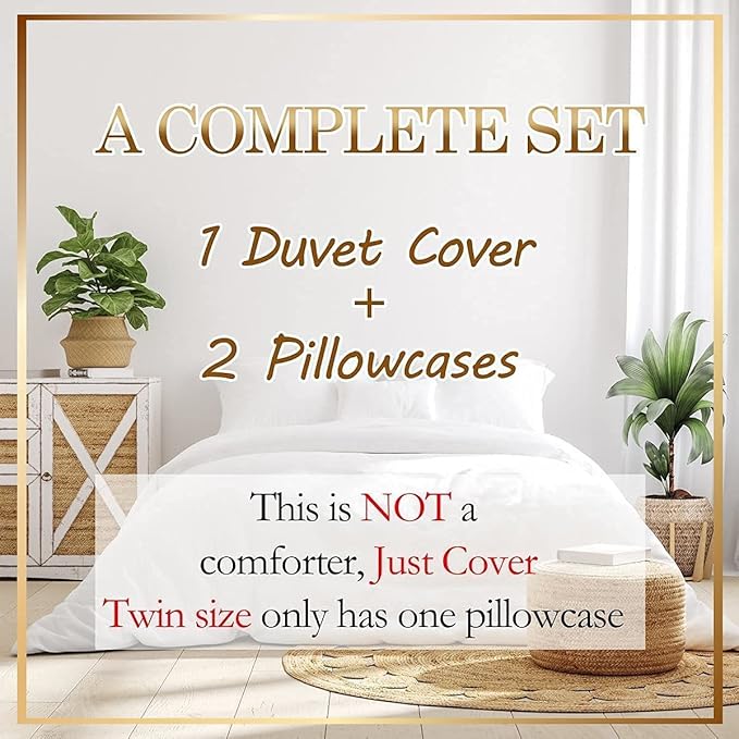 Manfei Cute Snowman Duvet Cover Set Twin Size, Xmas Trees Snowflake Comforter Cover with 1 Pillowcase, Christmas Theme Red Plaid Bedding Set 2pcs for Kids Girls New Year Bedspread Cover,No Comforter