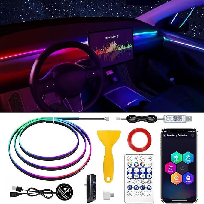 Acrylic Interior Car LED Strip Light