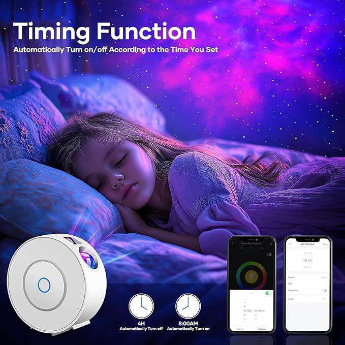Galaxy Projector for Bedroom, Star Projector, Smart APP Memory Setting