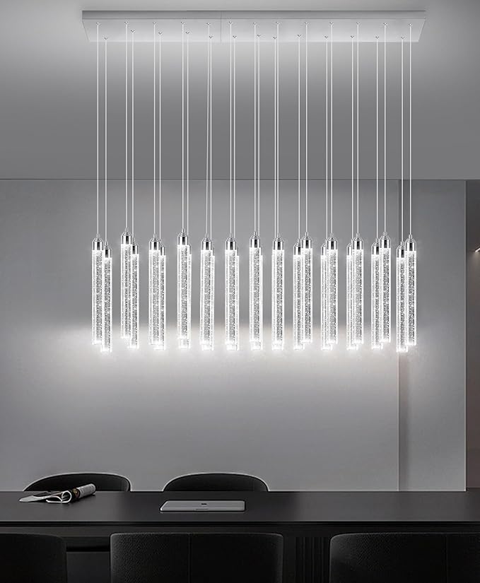 Rectangular Chandeliers 26-Lights Long Light