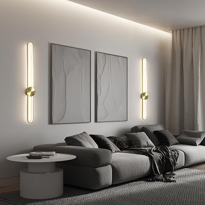 JAYMP Modern Wall Sconce 4000K Dimmable LED Wall Light Fixture, Hardwired Wall