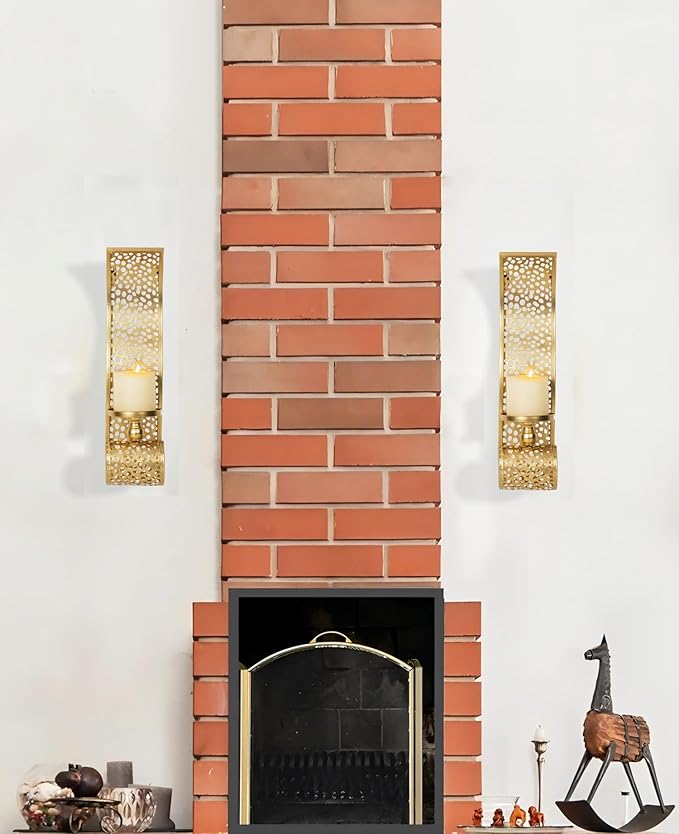Gold Candle Sconces