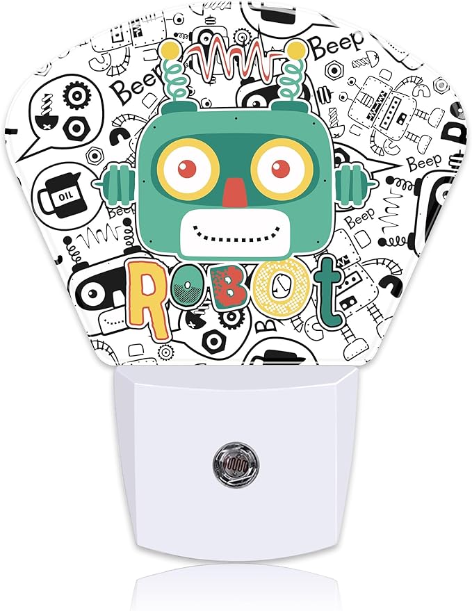 Funny Cartoon Robot Night Light