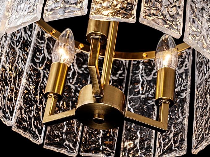 3-Light Modern Ceiling Light for Living Room, Close to Ceiling Semi-Flushmount