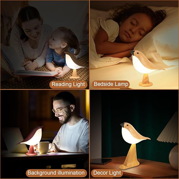 VoMii Small Bird Table Lamp