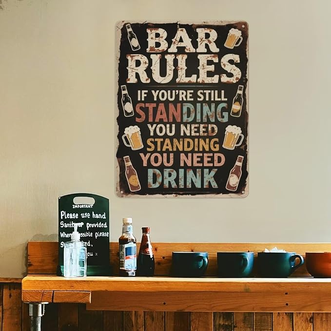 Vintage Metal Sign Farm Life—It’s Not Perfect, but It’s Honest. Tin Sign Decor Retro Wall Decor For Home Coffee Bar Funny Aluminum Sign 16x12 inch