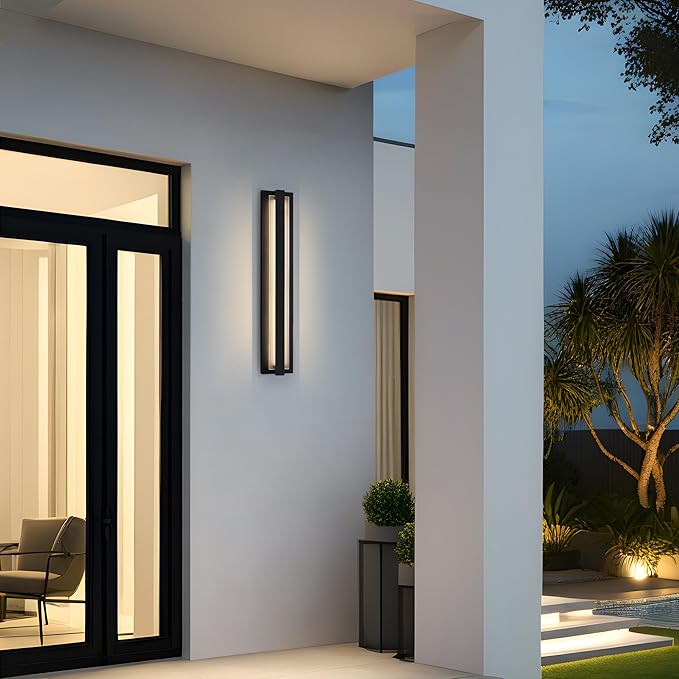 LamQee 31.5" Aluminum Long Outdoor Modern LED Wall Lights