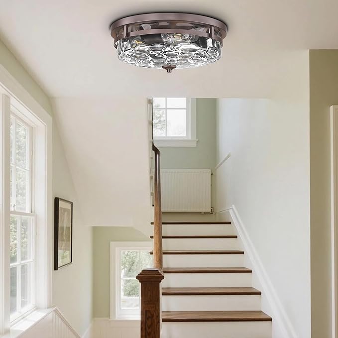 Flush Mount Ceiling Lights, Farmhouse Close to Ceiling Light, Entrance Ceiling