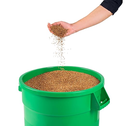 PRO&Family 20 Gallon Trash Can with Lid Round Ingredient Storage Containers Recycling Bin Kitchen Garbage Can Office Garbage Can Trash Barrel Plastic Barrel Yard Waste Bin Outdoor Trashcan (3, Green)