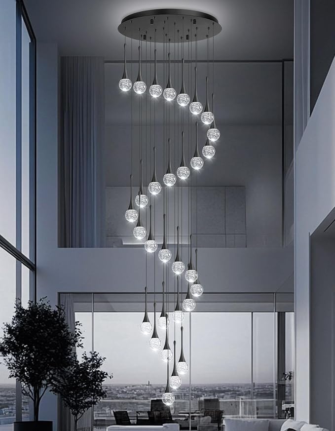 30 Light Modern Glam Crystal Chandelier