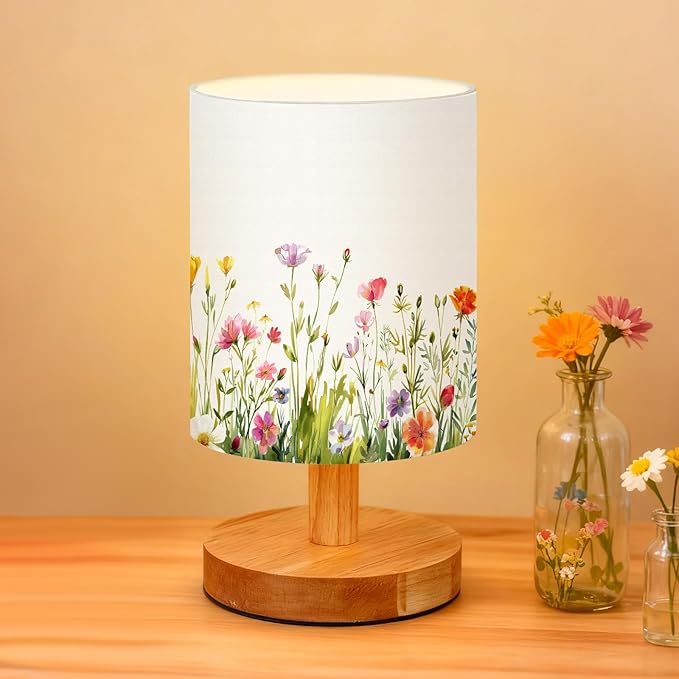 VIHOSE Wild Flower Kids Table Lamp