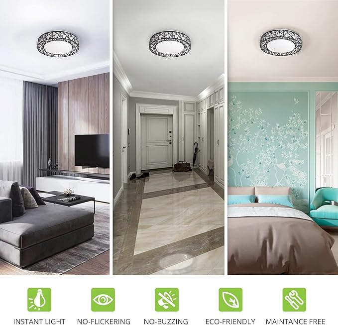 ASD 16 Inch LED Flush Mount Ceiling Light Fixture