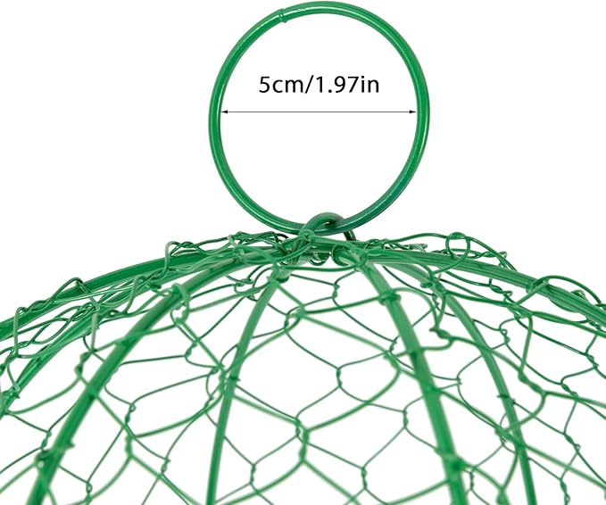 YIYIBYUS Garden Chicken Wire Cloche, 12.99" Diameter x 15.75" Height Plant Protective Covers Metal Cage Plant Protector Cover for Gardens, Parks, Yards, Balconies, Farms (5pcs, Green)