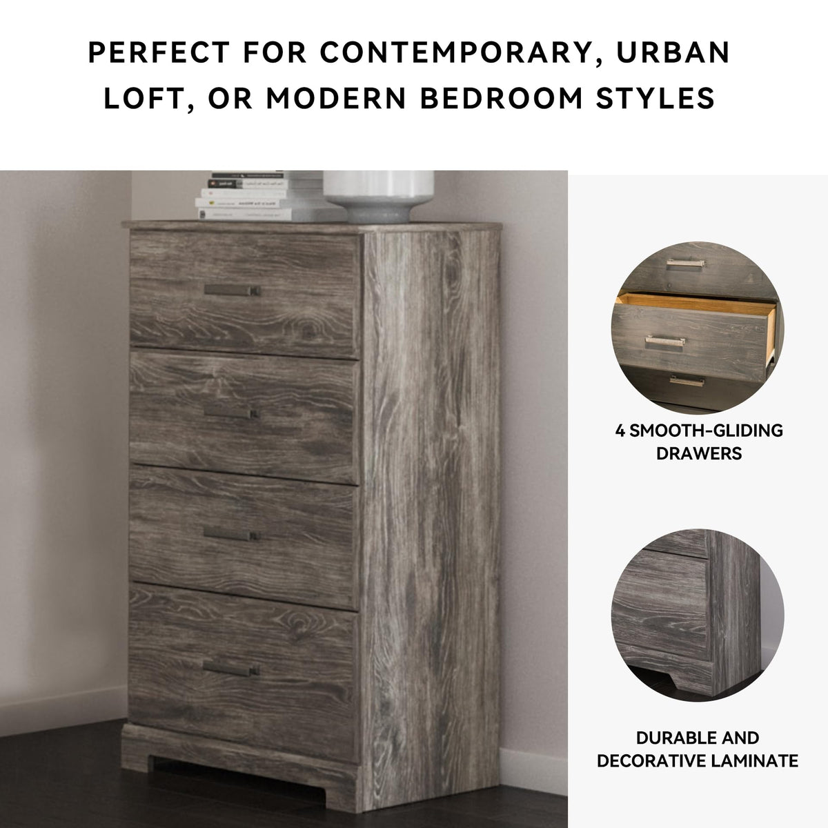 Ralinksi 4 Drawer Dresser Chest