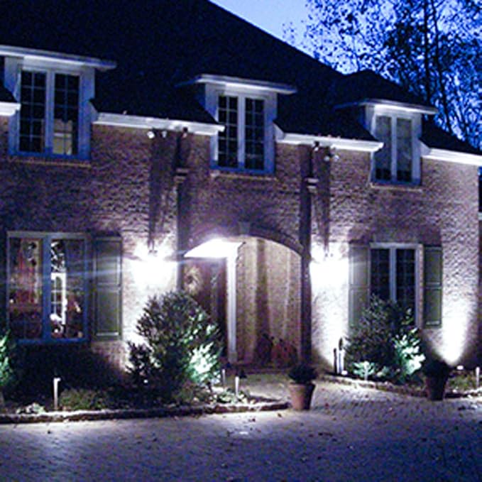 T-SUN Solar Spotlights, 4 LED Solar Powered Landscape Spotlights Waterproof