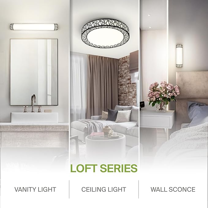 ASD 14 Inch LED Flush Mount Ceiling Light Fixture