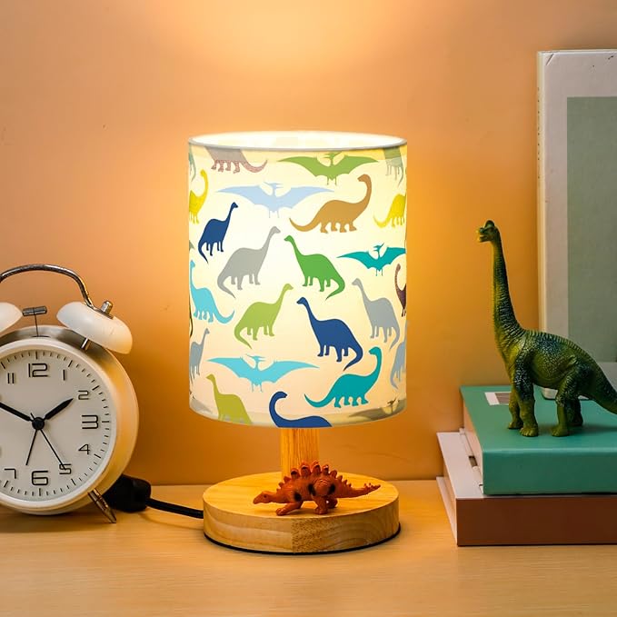 VIHOSE Dinosaur Kids Table Lamp