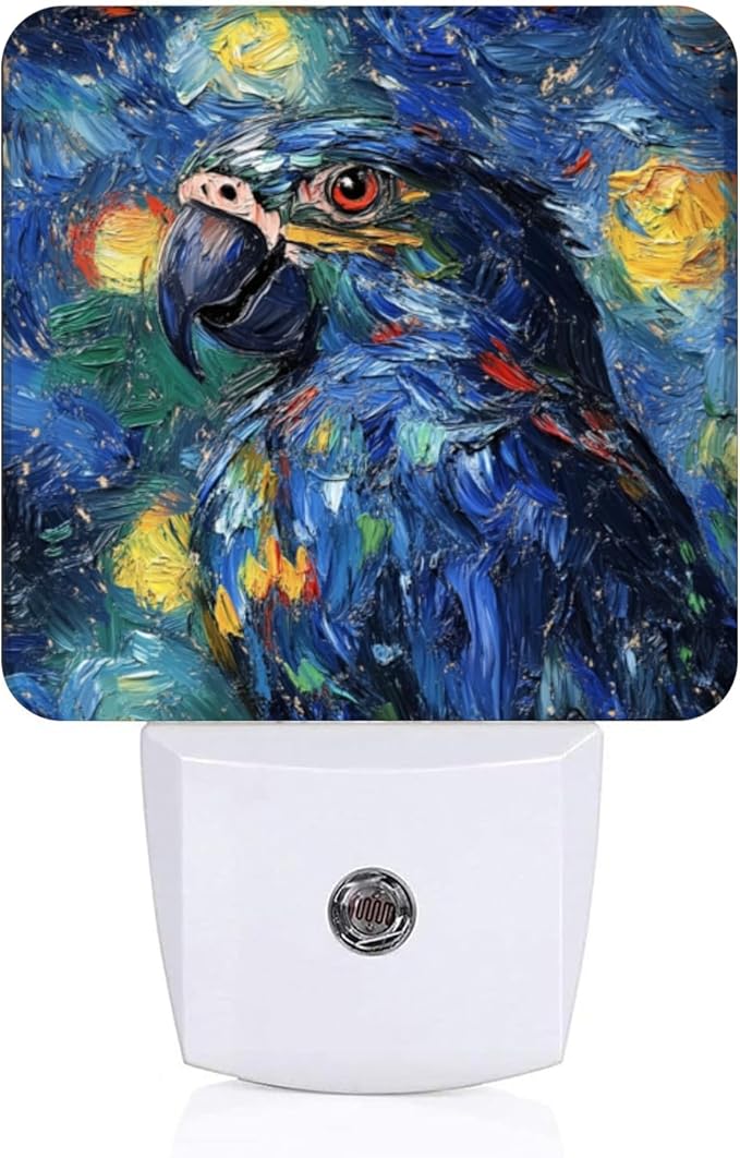 Lights by Night Decorative LED Night Light, Starry Night Mimicking Parrot Night