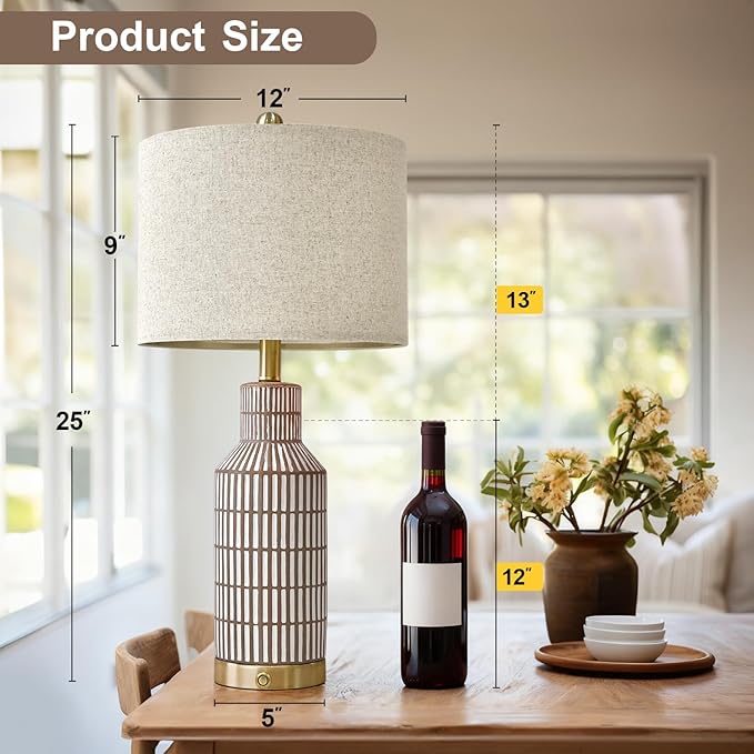25" Modern 3-Way Dimmable Touch Control