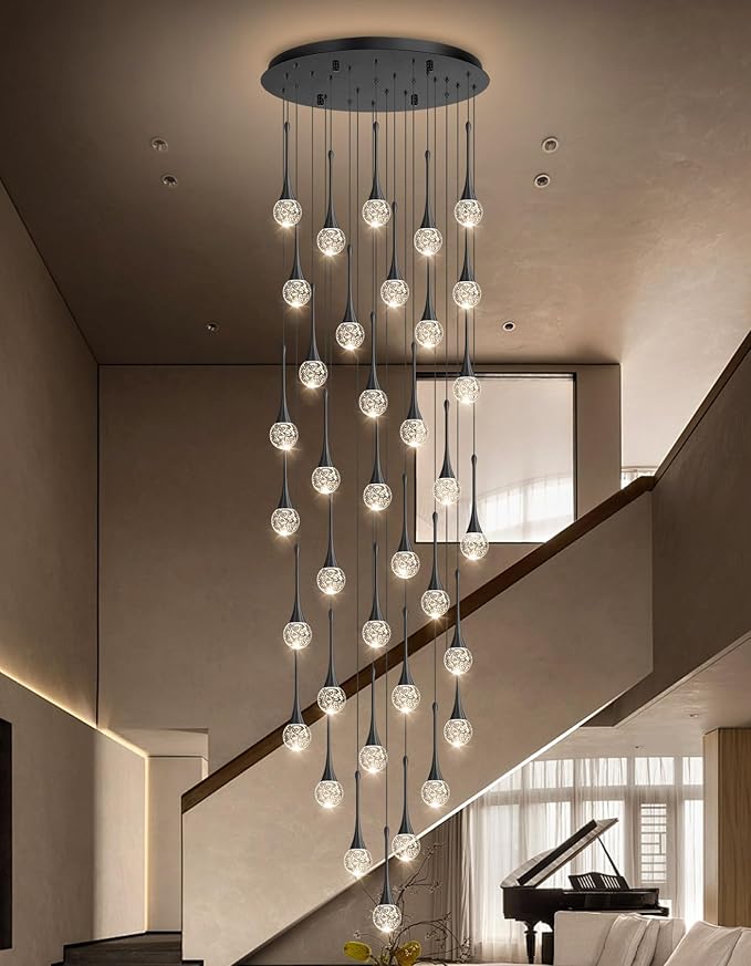 36 Light Modern Glam Crystal Chandelier