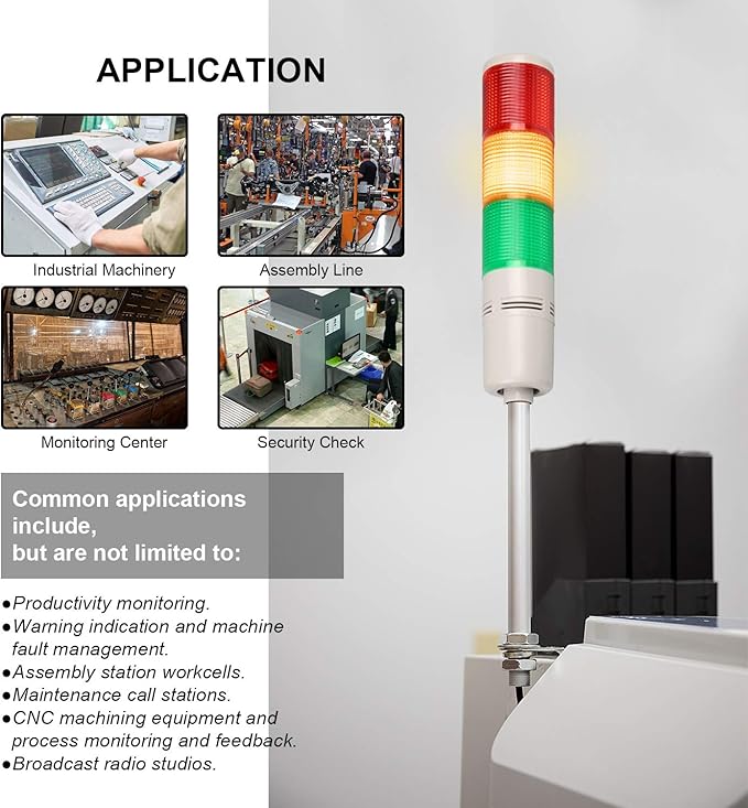 Tower Stack Lights, Industrial Warning Signal Lights Tower Lamps Column